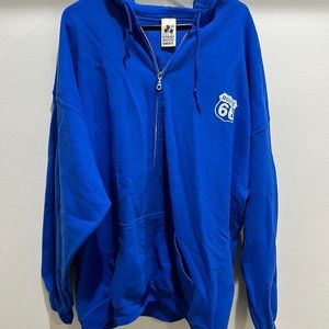 Blue Route 66 hoodie
